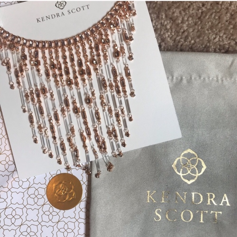 Kendra Scott Maxen Necklace in Rose Gold